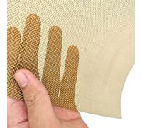 Metaximious 15x15cm Copper Brass Woven Wire Mesh Shielding Fabric Non Magnetic Signal Screen Paint Filter Net DIY(20 Mesh)