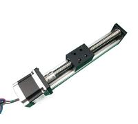 Metaximious 1605 Ball Screw Sliding Table with NEMA23 Stepper Motor Effective Stroke Length 150mm and 200mm industry(200mm)