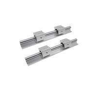 Metaximious 2pcs SBR16 Linear Rail System with 4 SBR16UU Sliders Carriages Precision Motion Guide for Smooth Linear Movement Component(600mm)