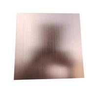 Metaximious 5pcs Rose Gold Brushed Anodized Aluminum Sheet Thickness 0.5mm 0.8mm 1mm 1.5mm 2mm 100x100mm 200x200mm flash(100x100x0.8mm)