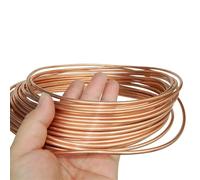 Metaximious 99.9% Pure Copper Wire Pipe Air Conditioner Cooling DIY Crafts Soft Copper Tube Coil OD 2mm 3mm 4mm 5mm 6mm 8mm 12mm Fitting(1 Meter 2mm x 0.5mm)