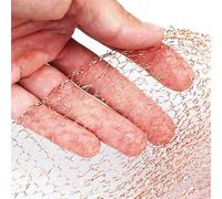 Metaximious Anti-bite Knitted Copper Mesh Hole Blocker Tool Garden Netting Copper Wire Net 127mm Wide DIY(12 Meter)