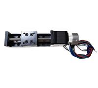 Metaximious Dual Shaft Lead Screw Linear Stage with Hand Wheel 50mm 100mm 150mm 200mm Rail Length NEMA11 Stepper Motor for Smooth Movement industry(50mm)