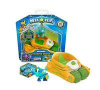 METAZELLS Orange Drone Scooter + Figure Character Sam Bran S1 + 1 Card, Vehicle Transforms into Drone, Toy Gift for Boys and Girls + 3 Years