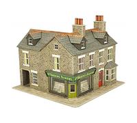 Metcalfe Miniature Building - Corner Shop Stone, Model Kit, Building Kit, 1:120 Scale, Cardboard, Modern Style, Unisex, 8+ Years, 148mm x 148mm x 148mm, Children, Infants & Toddlers