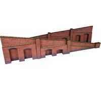 Metcalfe Models PO248 00/H0 Scale Tapered Retaining Wall in Red Brick