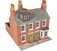 Metcalfe PN103 N Gauge Two Red Brick Terraced Houses - Card Kit