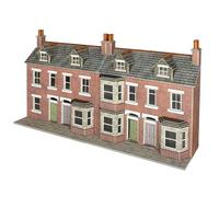 Metcalfe PO302 Terraced House Fronts Red Brick OO Gauge Kit