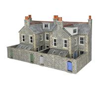 Metcalfe PO305 Low Relief Terraced House Backs Stone Built OO Gauge