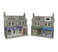 Metcalfe PO307 Low Relief Terraced Shop Fronts Stone Built OO Gauge