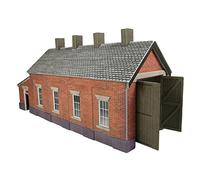 Metcalfe PO331 Red Brick Single Track Engine Shed HO/OO Gauge Kit