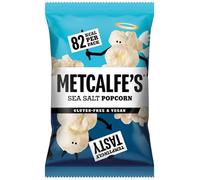 Metcalfe’s Skinny Popcorn Bags 20g- Ideal for Lunchboxes & On-the-Go Snacking (24 Bags x 20g, Sea Salted)