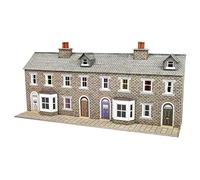 Metcalfe Terraced House Fronts (Stone) - MINIATURE_TOY_BUILDING - Traditional Architecture - Stone Material - Assembly Required - Traditional Style - Unisex - Children & Toddlers