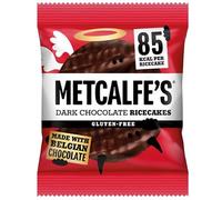 Metcalfe's Rice Cakes Low Calorie Snack 34g (Pack Of 12 x 34g, Dark Chocolate)