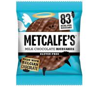 Metcalfe's Rice Cakes Low Calorie Snack 34g (Pack Of 12 x 34g, Milk Chocolate)