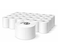 METCHAR || Direct Thermal Shipping Labels - Premium Quality, Strong Adhesive, Perforated, 25mm Core - Compatible with Zebra, Dymo, Rollo etc. - High-Resolution Printing (20x Rolls (10000 Labels))