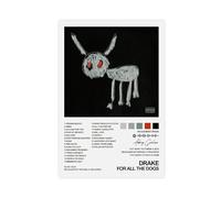 metegate Drake Poster For All The Dogs Album Cover Canvas Poster Bedroom Decor Sports Landscape Office Room Decor Gift Unframe-style12x18inch(30x45cm)