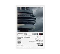 metegate Drake Poster Views Poster Album Cover Canvas Poster Wall Art Decor Print Picture Paintings for Living Room Bedroom Decoration Unframe-style12x18inch(30x45cm)
