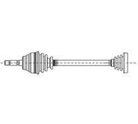 DRIVE SHAFT 17-0506 FOR ALFA ROMEO AR 32302 1.9L 4cyl 145