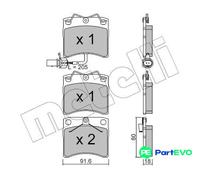 BRAKE PAD SET DISC BRAKE 22-0163-2 FOR VW CARAVELLE/TRANSPORTER/IV/Bus/EUROVAN