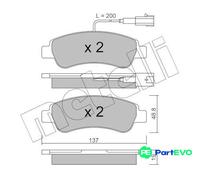Brake pads 22-0710-1 METELLI for CITROËN PEUGEOT FIAT OPEL