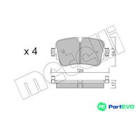 BRAKE PAD SET DISC BRAKE 22-1130-0 FOR VW AUDI A6/Allroad A7/Sportback Q7/SUV