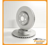 Metelli Pair Of Front Brake Discs Toyota Avensis 2.0 2003-2008 Cod. 23-0854C
