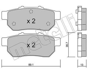 metelligroup 22-0176-0 - Made in Italy - Brake Pads