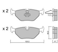 metelligroup 22-0261-0 Brake Pads, Made in Italy