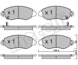 metelligroup 22-0320-0 - Made in Italy - Brake Pads