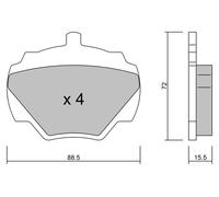 metelligroup 22-0353-0 - Brake Pads