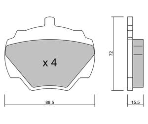 metelligroup 22-0353-0 - Brake Pads