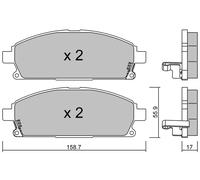 metelligroup 22-0406-1 - Made in Italy - Brake Pads