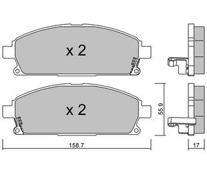 metelligroup 22-0406-1 - Made in Italy - Brake Pads