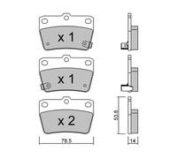 metelligroup 22-0431-0 - Brake Pads