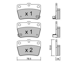 metelligroup 22-0431-0 - Brake Pads