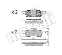 metelligroup 22-0556-0 - Made in Italy - Brake Pads