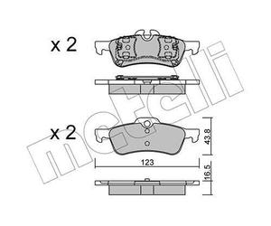 metelligroup 22-0556-0 - Made in Italy - Brake Pads