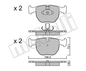 metelligroup 22-0559-0 - Made in Italy - Brake Pads