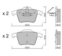 metelligroup 22-0688-0 - Brake Pads