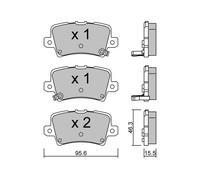 metelligroup 22-0729-0 - Made in Italy - Brake Pads
