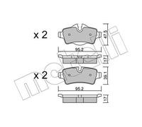 metelligroup 22-0769-0 - Made in Italy - Brake Pads