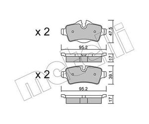 metelligroup 22-0769-0 - Made in Italy - Brake Pads