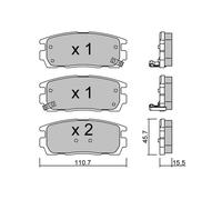 metelligroup 22-0779-0 - Made in Italy - Brake Pads
