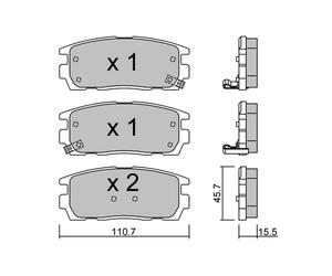 metelligroup 22-0779-0 - Made in Italy - Brake Pads