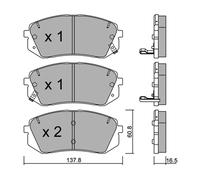 metelligroup 22-0783-0 Brake Pads, Made in Italy