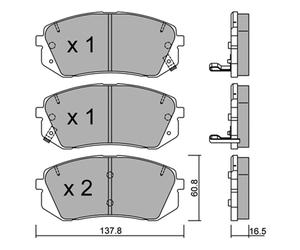 metelligroup 22-0783-0 Brake Pads, Made in Italy