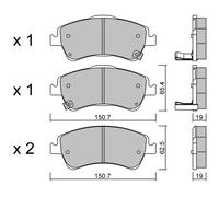 metelligroup 22-0795-0 - Made in Italy - Brake Pads