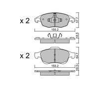metelligroup 22-0800-0 Brake Pads, Made in Italy