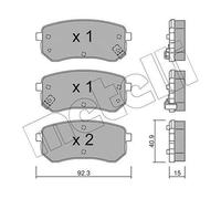 metelligroup 22-0815-0 - Made in Italy - Brake Pads
